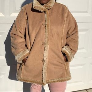 Beautiful faux fur lined jacket